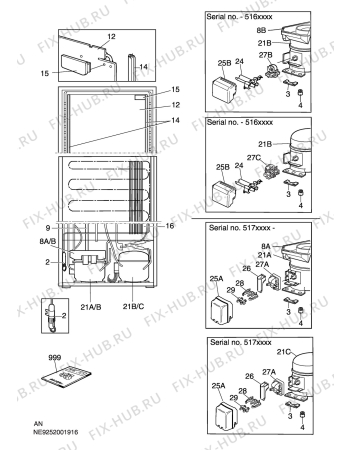 Взрыв-схема холодильника Arthurmartinelux ARB3512S - Схема узла C10 Cold, users manual